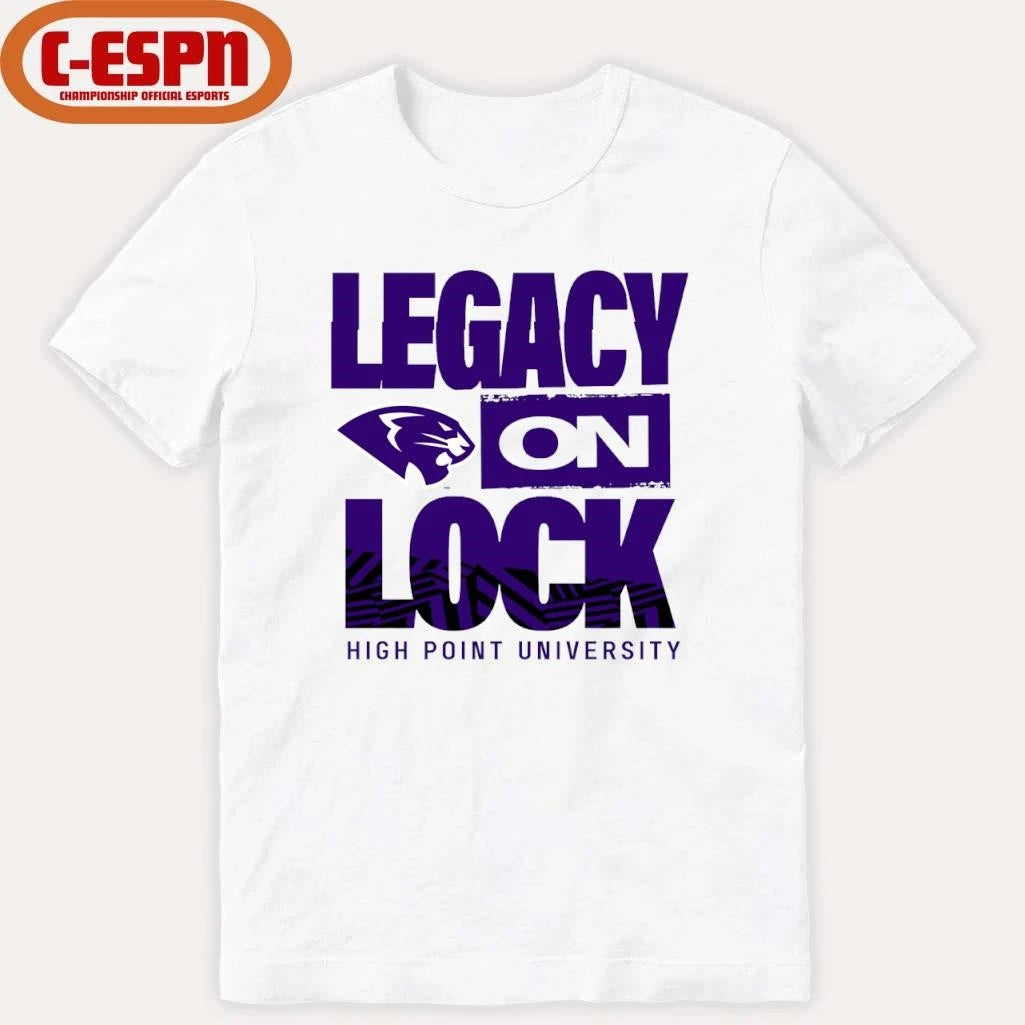 Official High Point University Basketball Legacy On Lock Bench Shirt