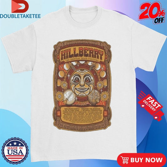 Official Hillberry Music Festival Oct 8-12 2025 Eureka Springs, AR Tour Shirts