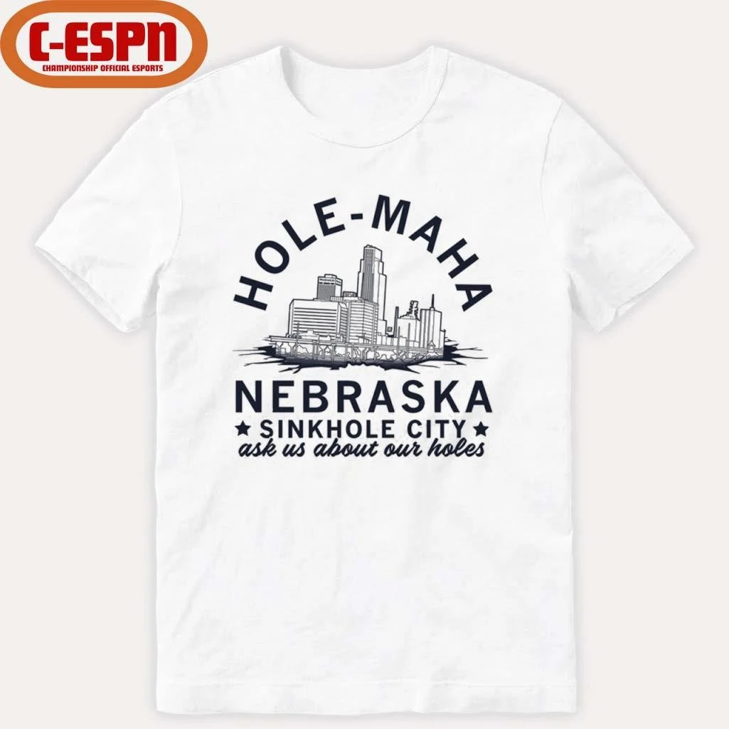 Official Hole-Maha Nebraska Sinkhole City Shirt