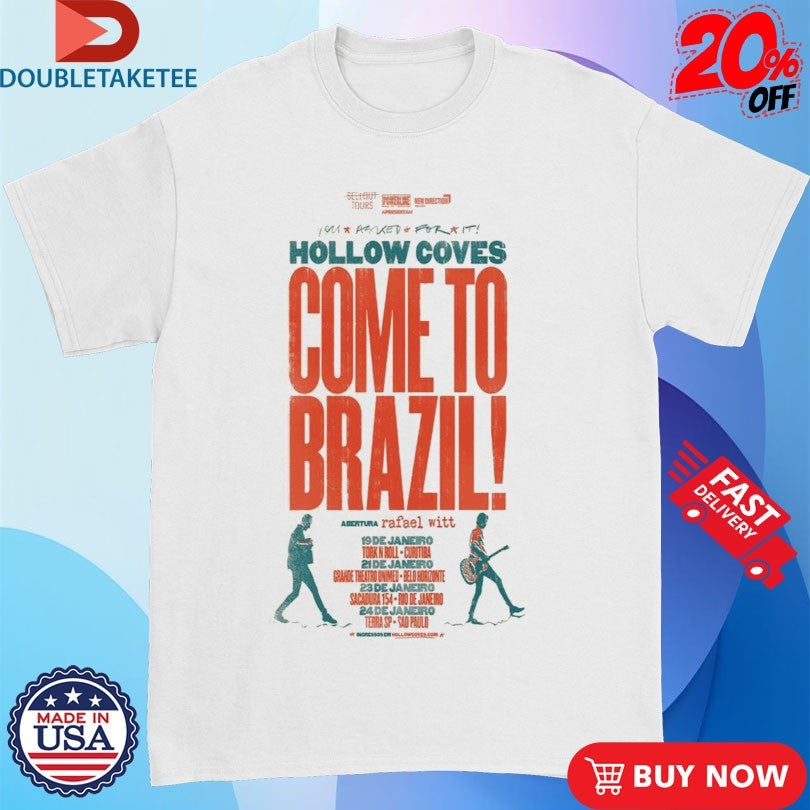 Official Hollow Coves Come To Brazil Fall Tour 2026 Shirts