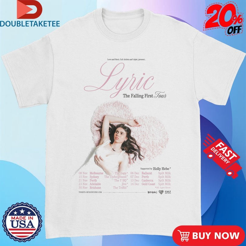Official Holly Hebe Music By Lyric The Art Of Falling First Tour 2025 Dates Shirts