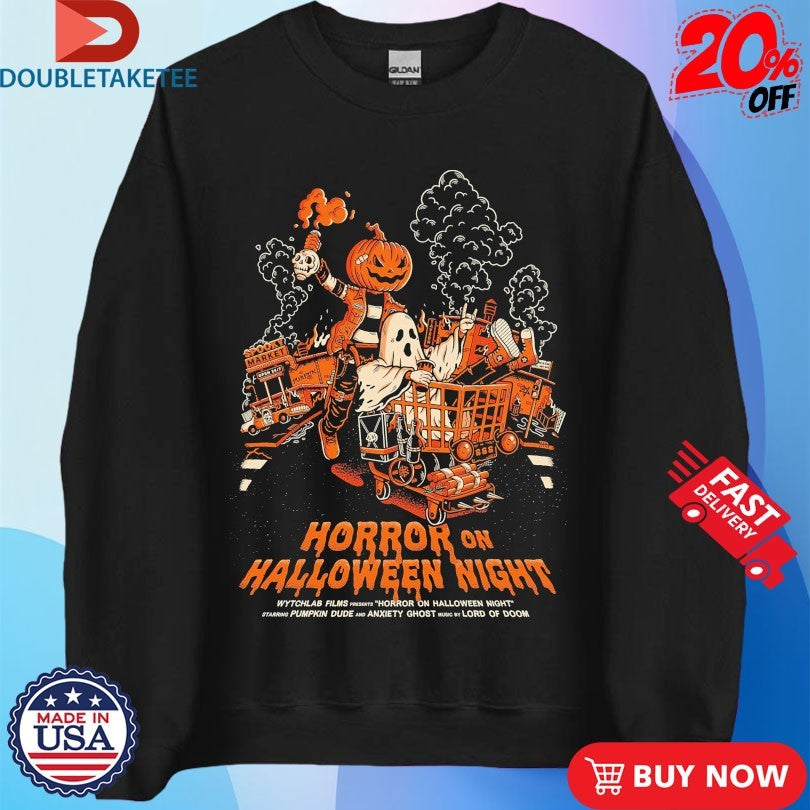 Official Horror On Halloween Night Sudadera Shirts