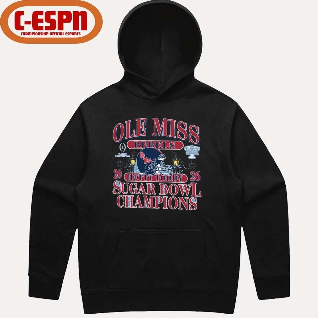Official Hotty Toddy Ole Miss Allstate Sugar Bowl Champions T-Shirt
