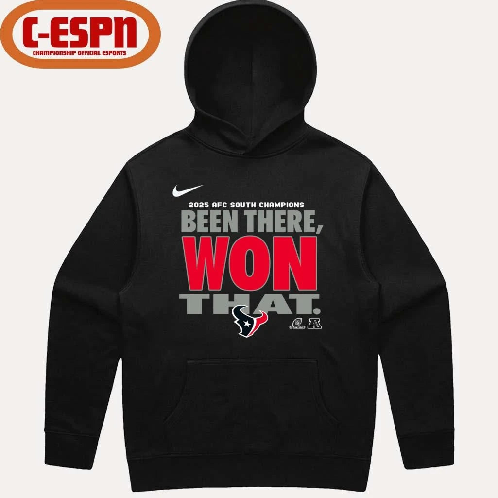 Official Houston Texans 2025 AFC South Champions Been There, Won That T-Shirt