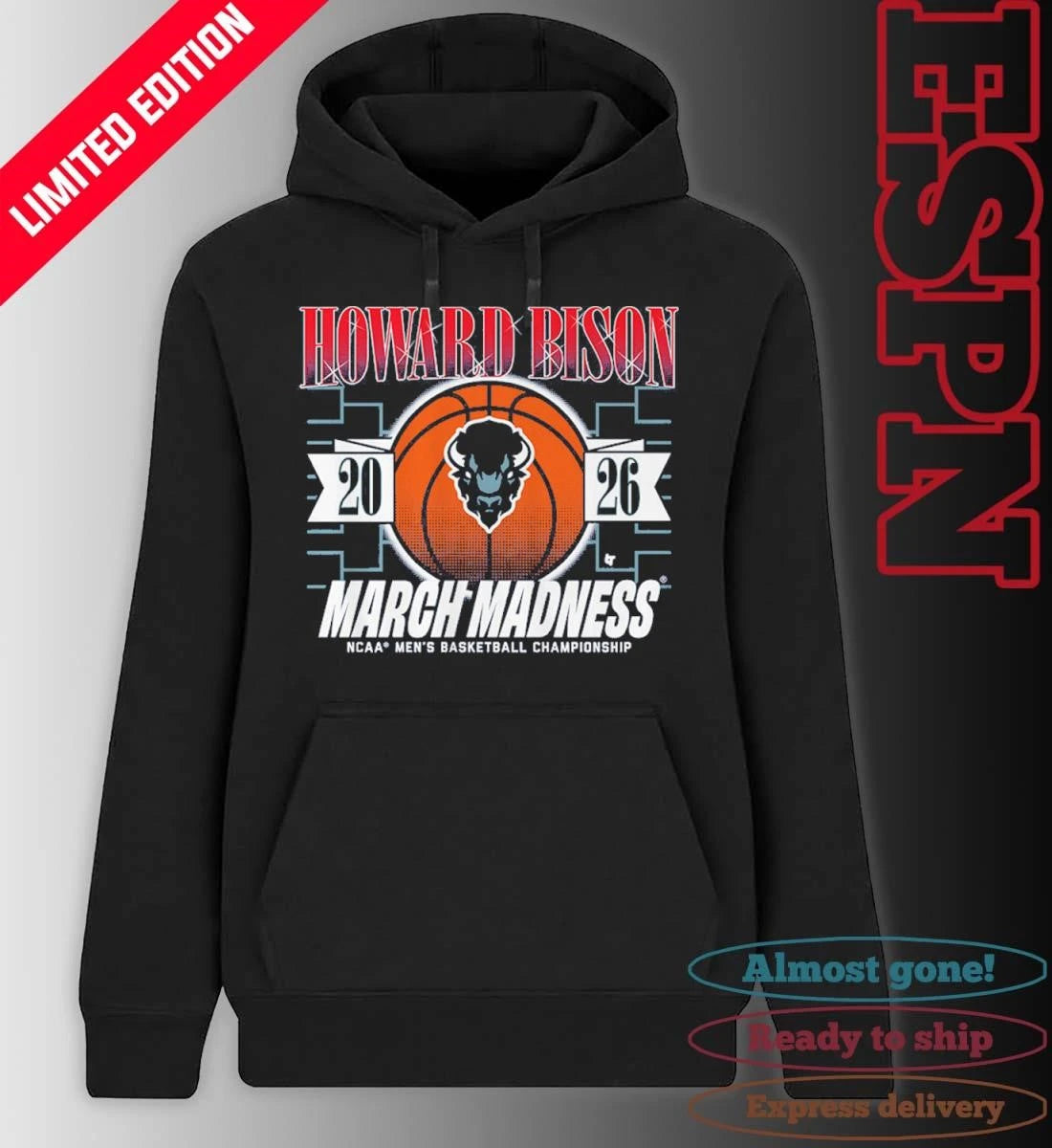 Official Howard Bison Men’s Basketball March Madness NCAA Tournament Shirt