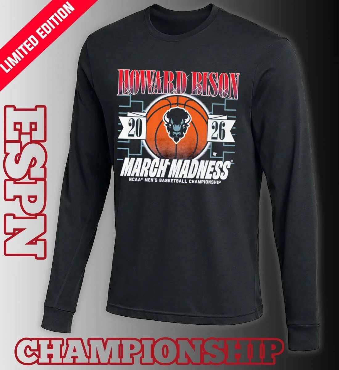 Official Howard Bison Men’s Basketball March Madness NCAA Tournament Shirt
