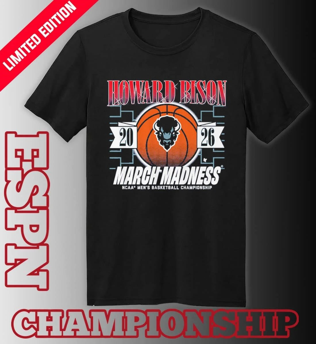 Official Howard Bison Men’s Basketball March Madness NCAA Tournament Shirt