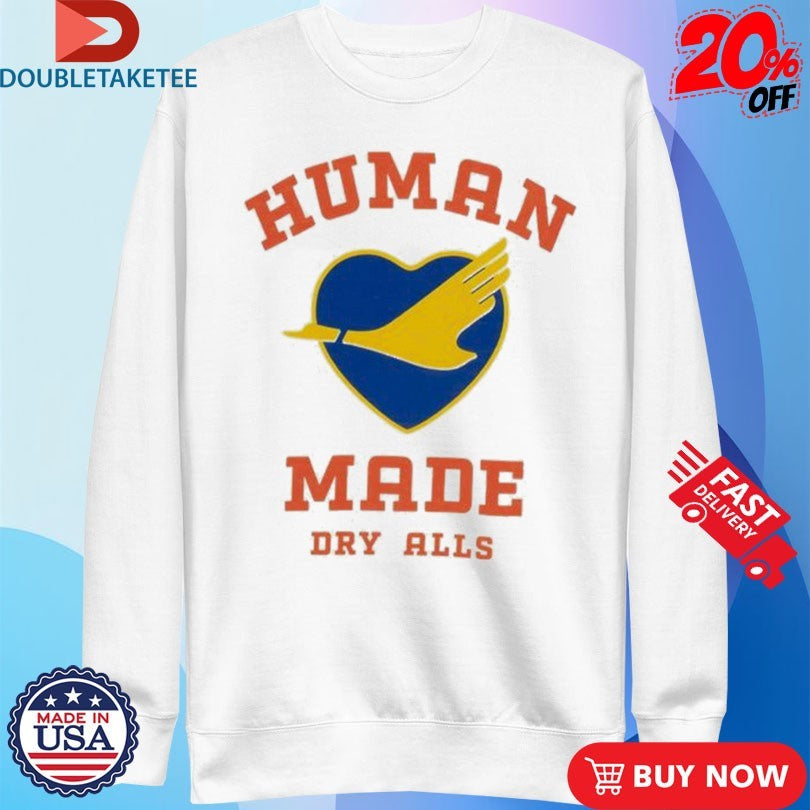 Official Human Made Dry Alls Heart Shirts