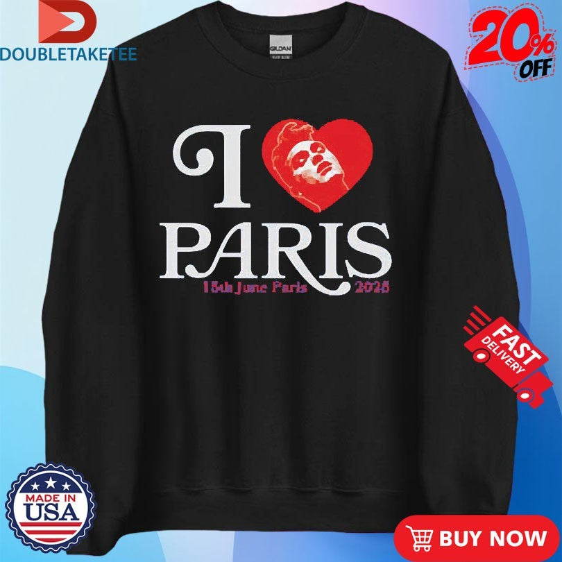 Official I Love Morrissey Paris 15th 2025 Shirts