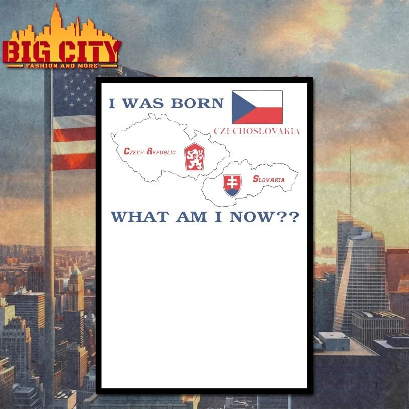 Official I Was Born Czechoslovakia What Am I Now shirt