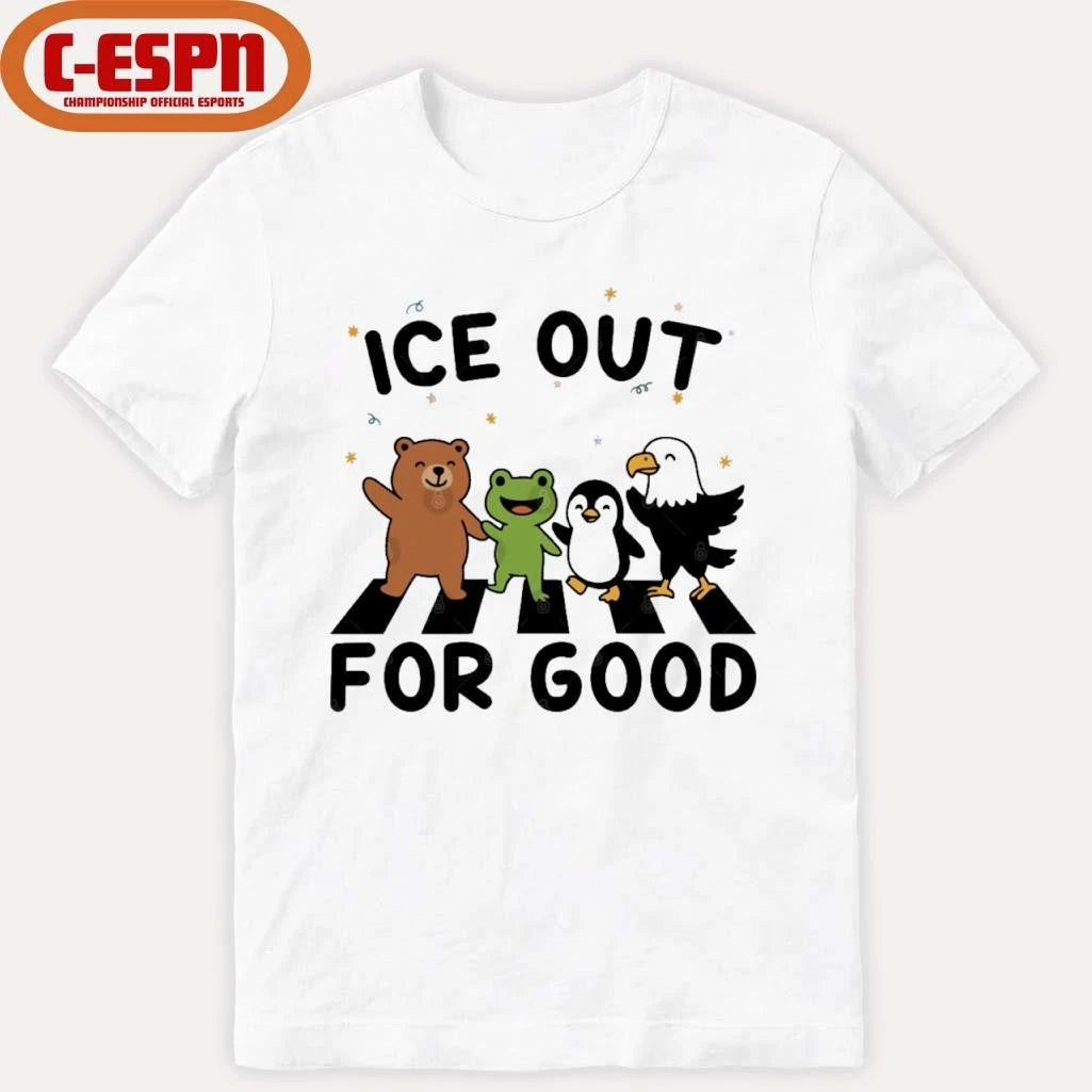 Official ICE Out For Good Resist Animals Frog Bear Penguin Eagle Shirt
