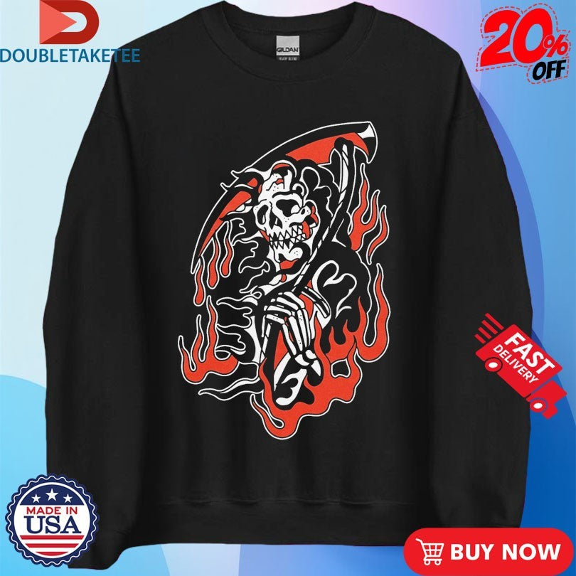Official IDX MFG In Flames Grim Reaper Shirts