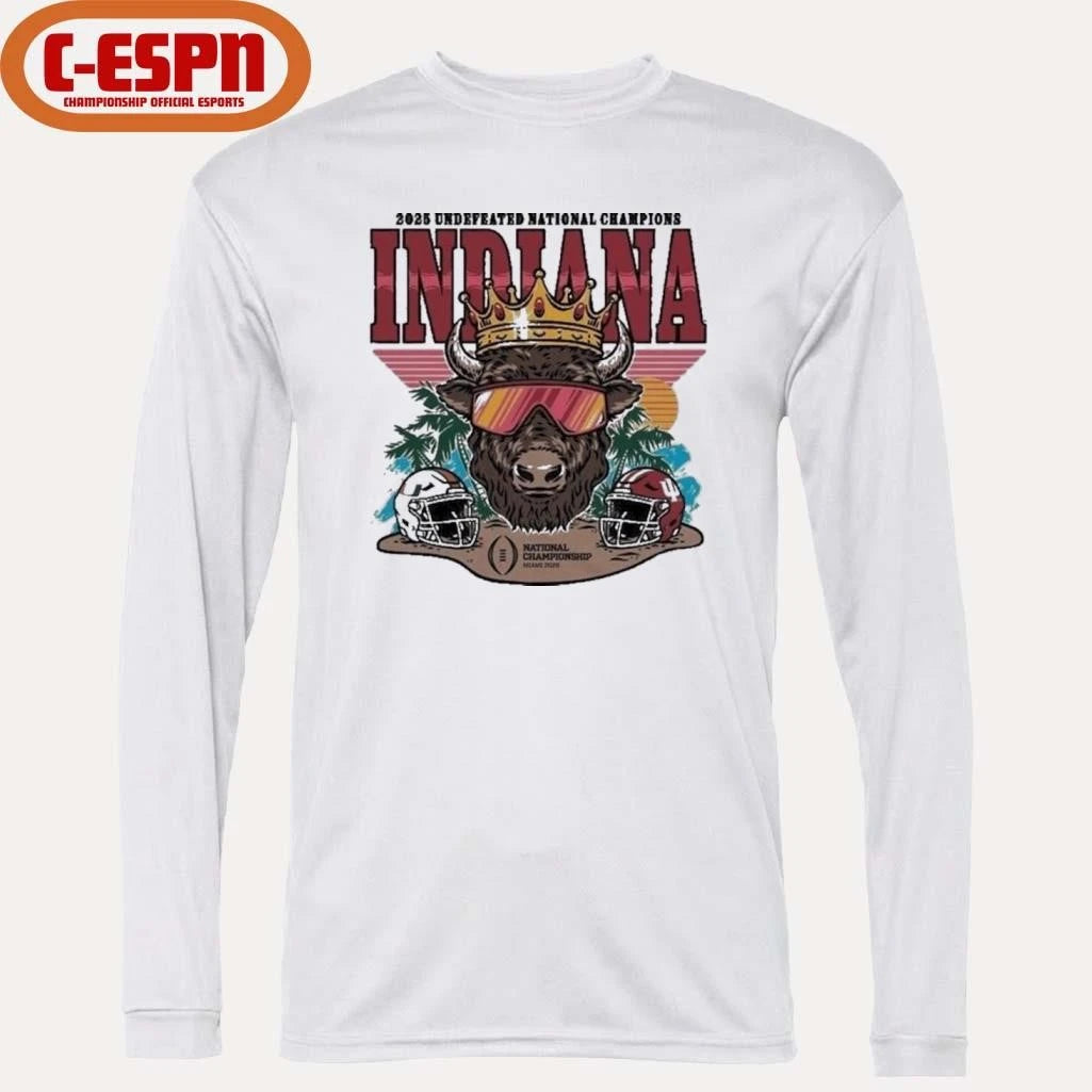 Official IU CFP National Champs Bison Crown Shirt