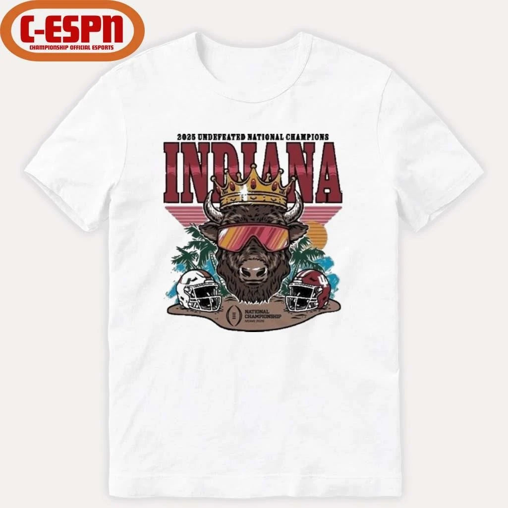 Official IU CFP National Champs Bison Crown Shirt