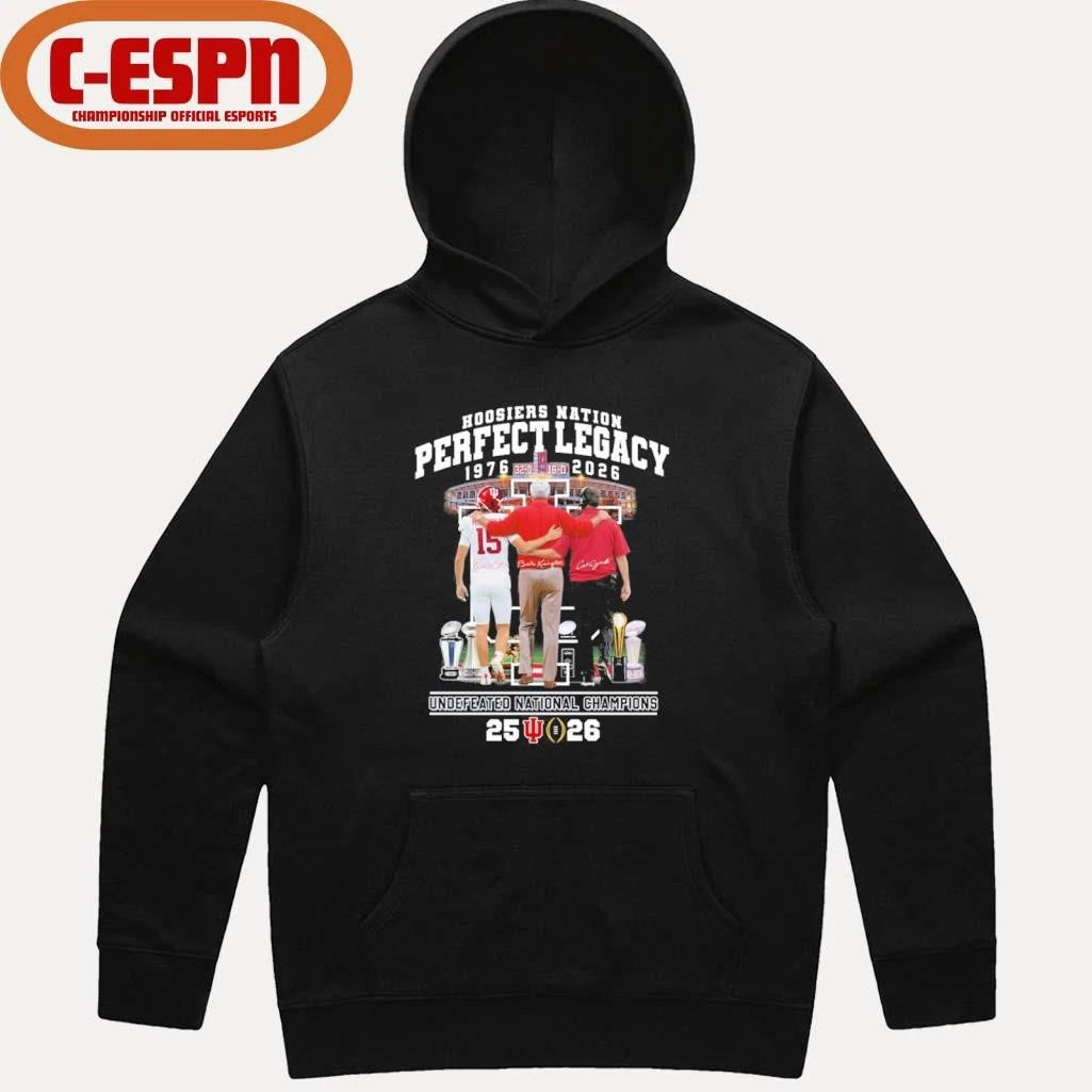 Official IU Football Hoosiers National Perfect Legacy 1976-2026 National Champions Shirt