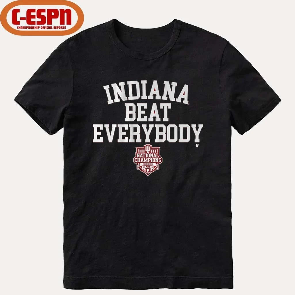Official IU Football Indiana Beat Everybody CFP National Champions T-Shirt