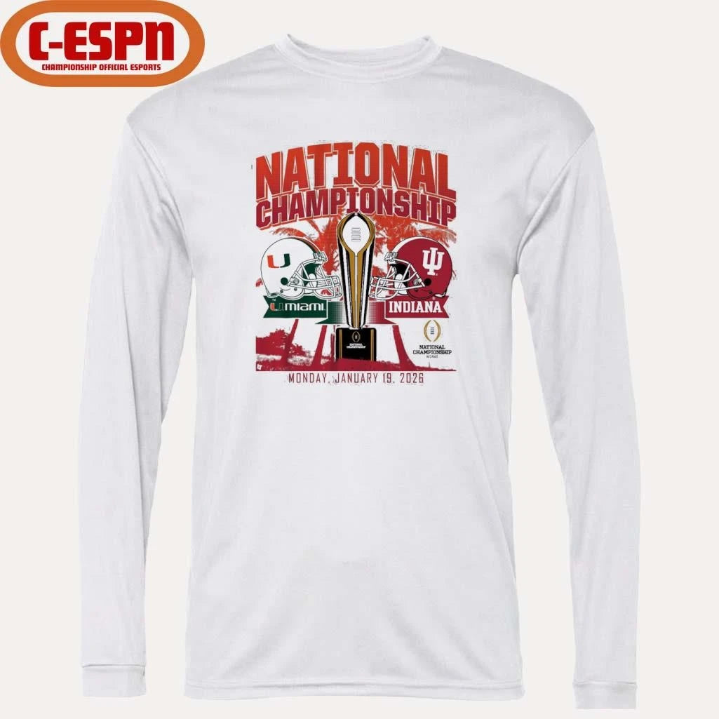 Official IU Vs Miami National Championship Miami, FL January 19, 2026 Shirt