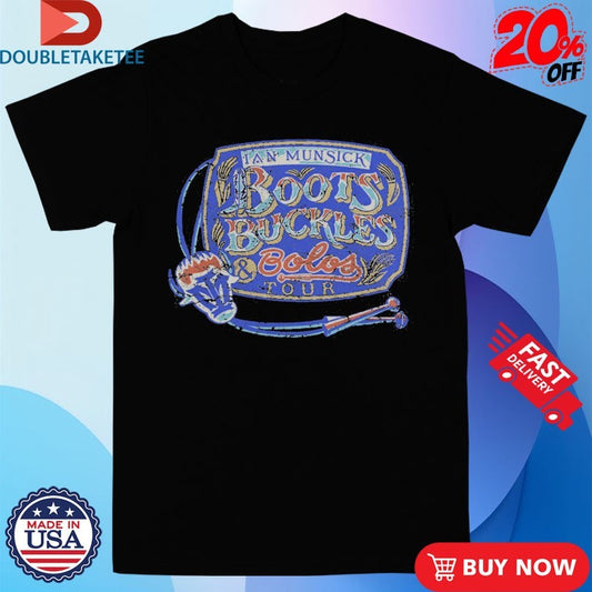 Official Ian Munsick Boots, Buckles And Bowties Tour Shirts