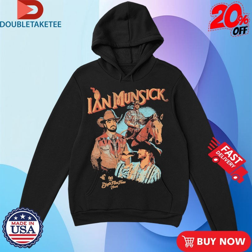 Official Ian Munsick The Eagle Flies Free Tour Photo Collage Shirts