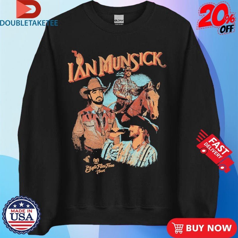 Official Ian Munsick The Eagle Flies Free Tour Photo Collage Shirts