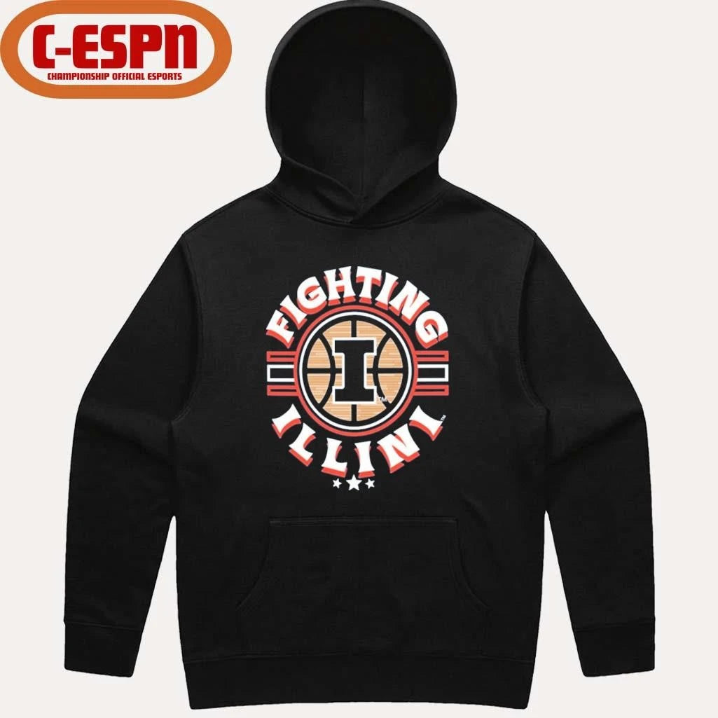 Official Illinois Fighting Illini Basketball Court Ball Shirt