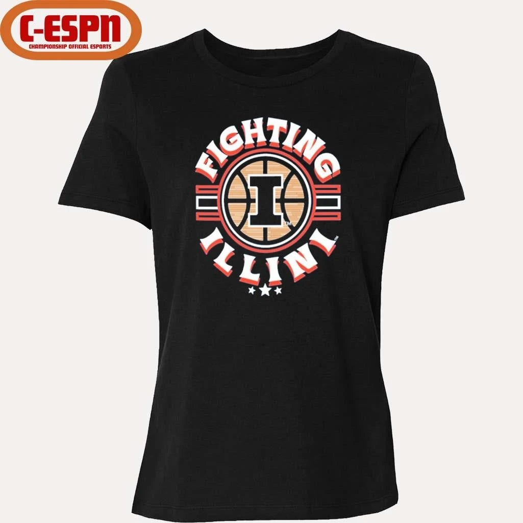 Official Illinois Fighting Illini Basketball Court Ball Shirt