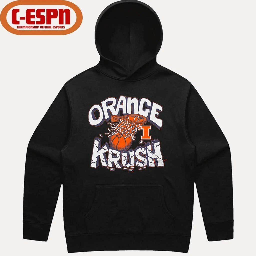 Official Illinois Fighting Illini Orange Krush Basketball Shirt