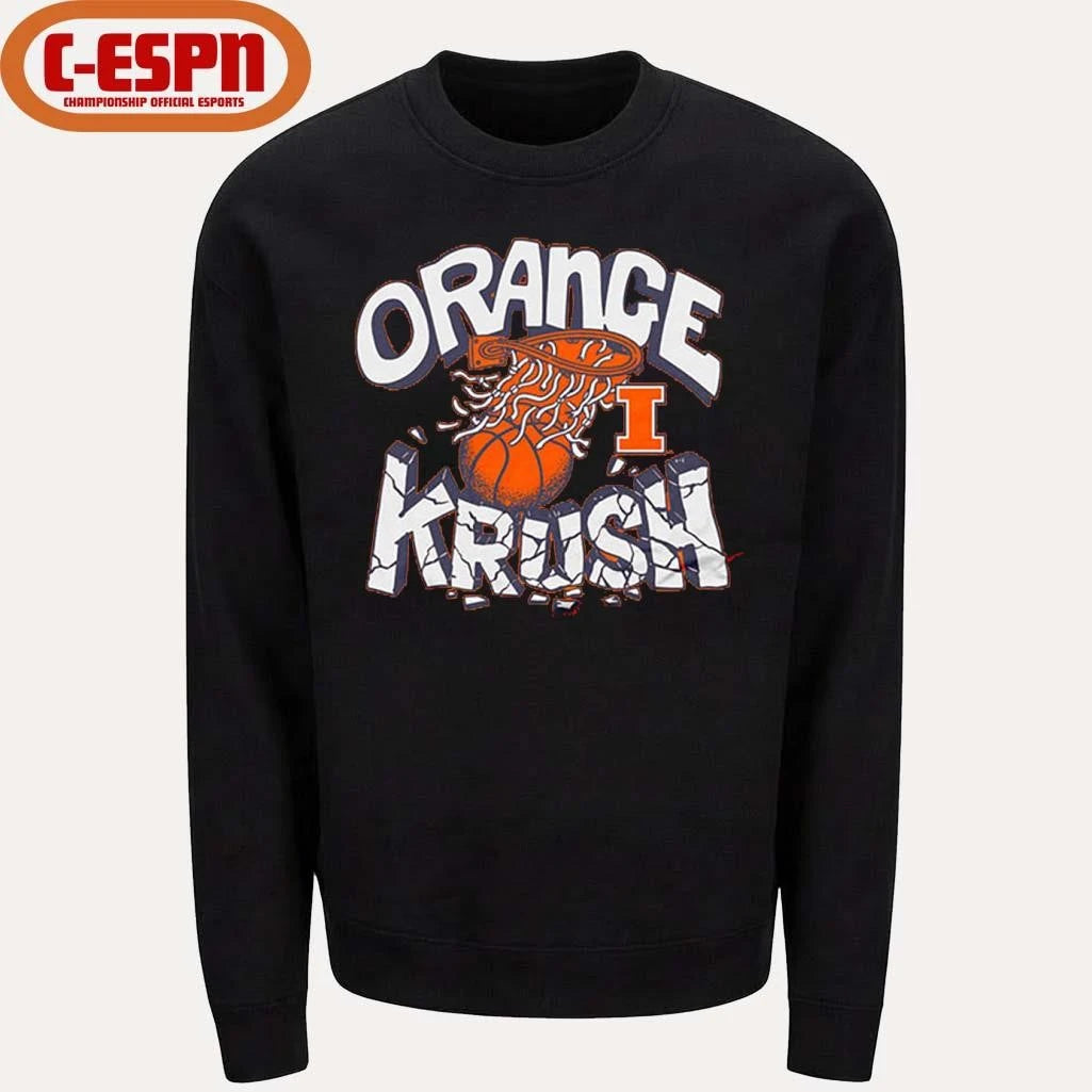 Official Illinois Fighting Illini Orange Krush Basketball Shirt