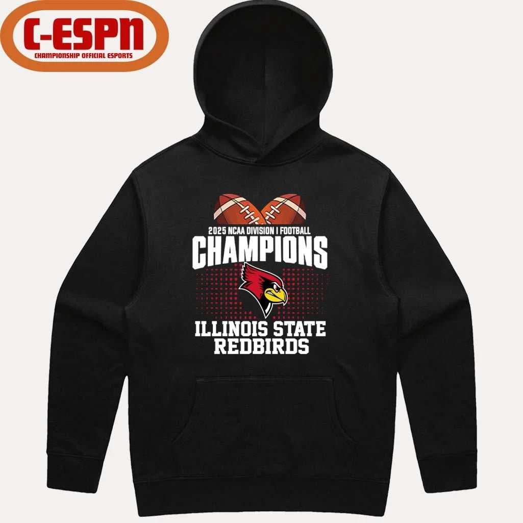 Official Illinois State Football 2025 NCAA DI FCS National Champions T-Shirt