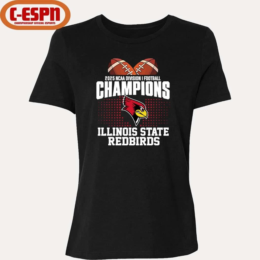 Official Illinois State Football 2025 NCAA DI FCS National Champions T-Shirt