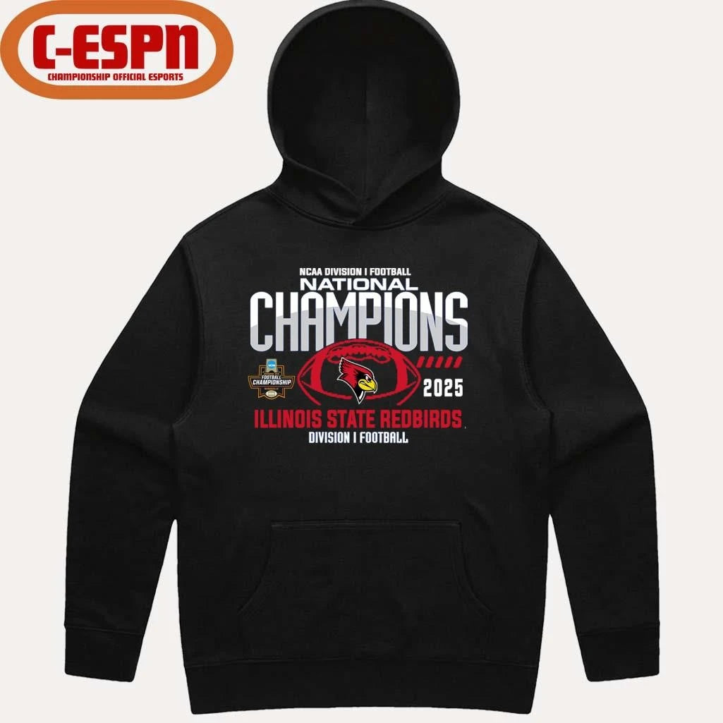 Official Illinois State Redbirds 2025 NCAA Division I Football National Champions T-Shirt