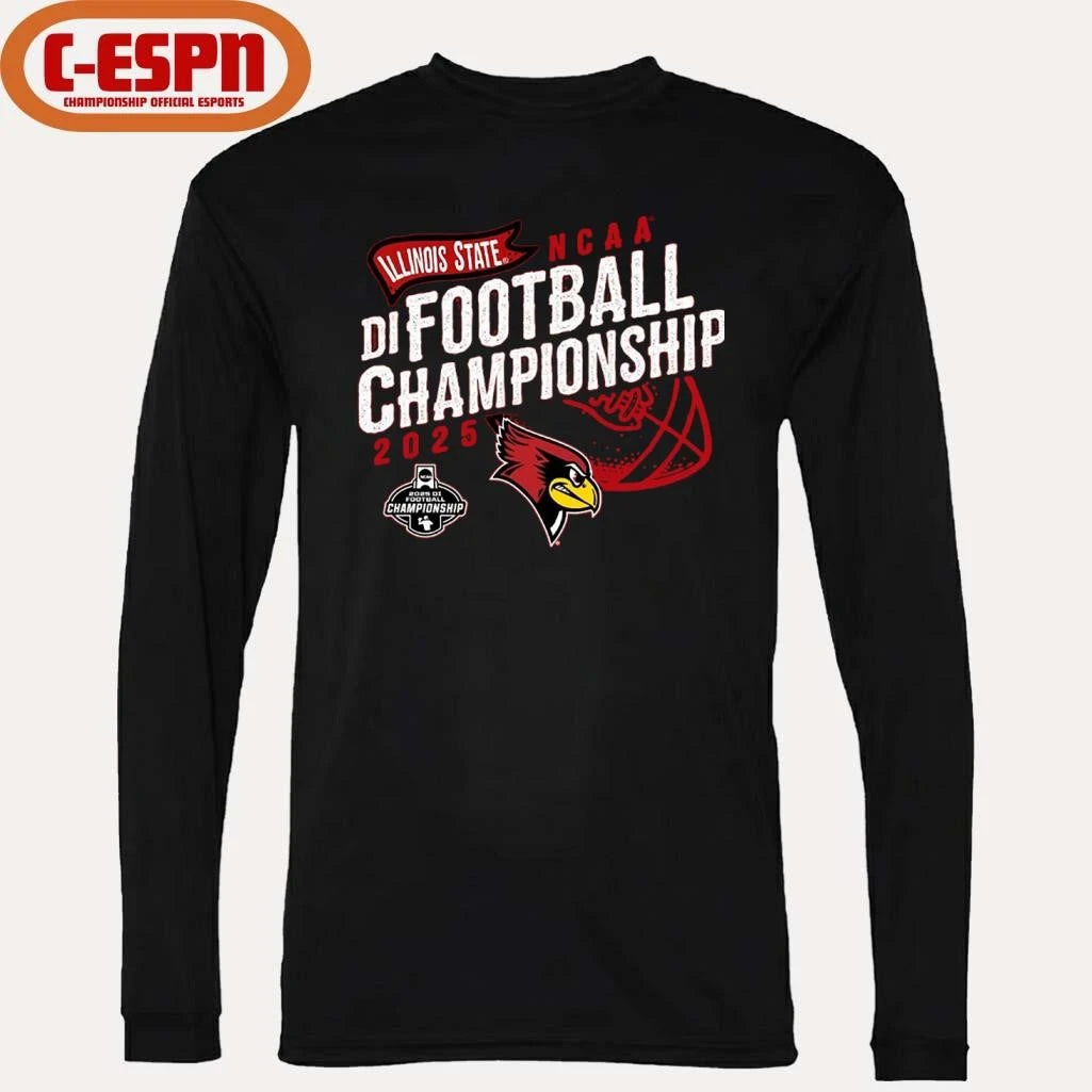 Official Illinois State University Redbirds Football 2025 FCS National Championship Game Bound Shirt