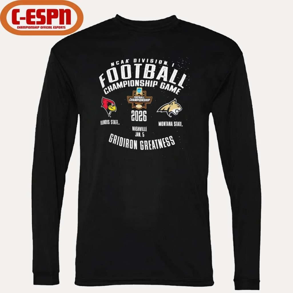 Official Illinois State Vs Montana State 2025-26 NCAA DI Football Championship Game January 5 Shirt
