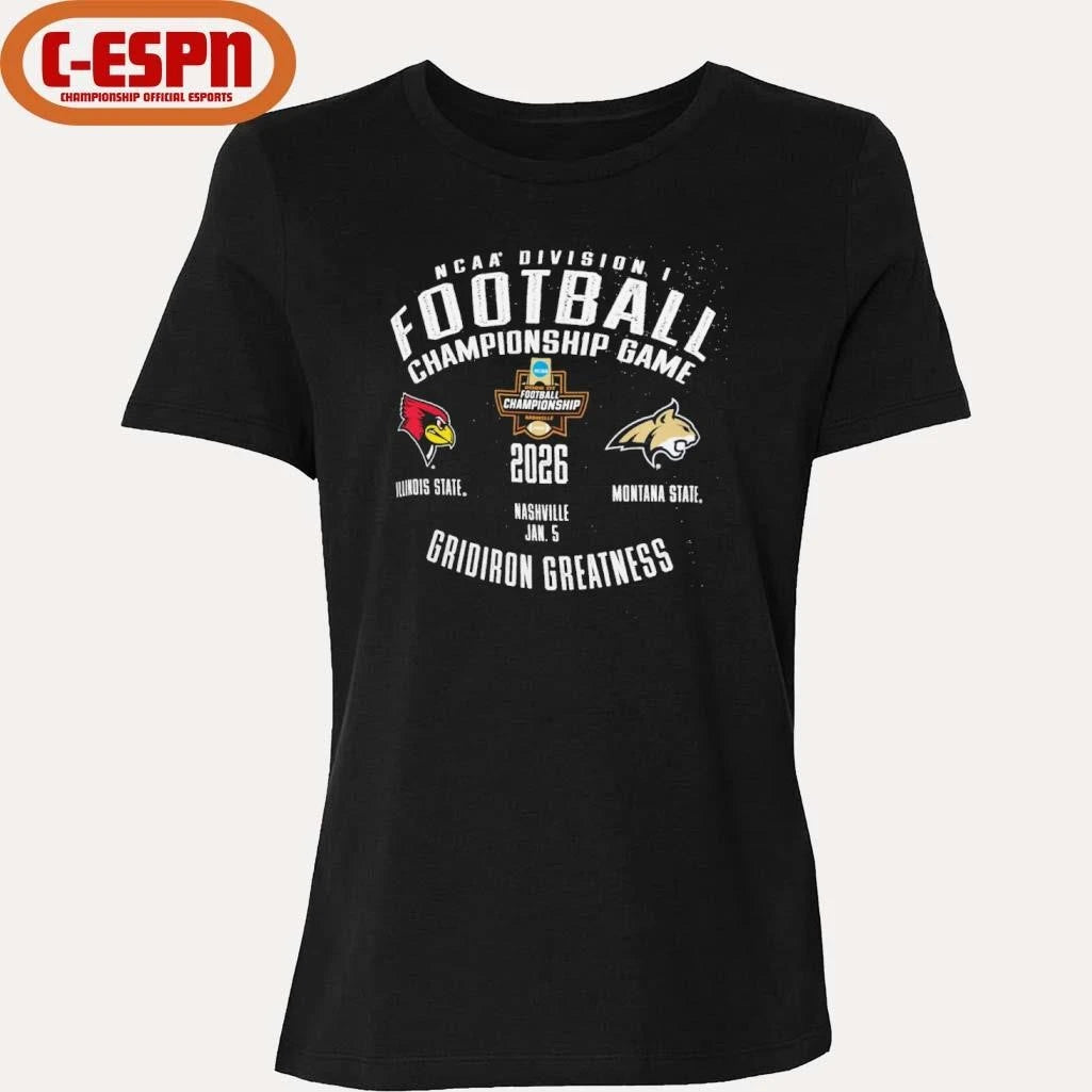 Official Illinois State Vs Montana State 2025-26 NCAA DI Football Championship Game January 5 Shirt