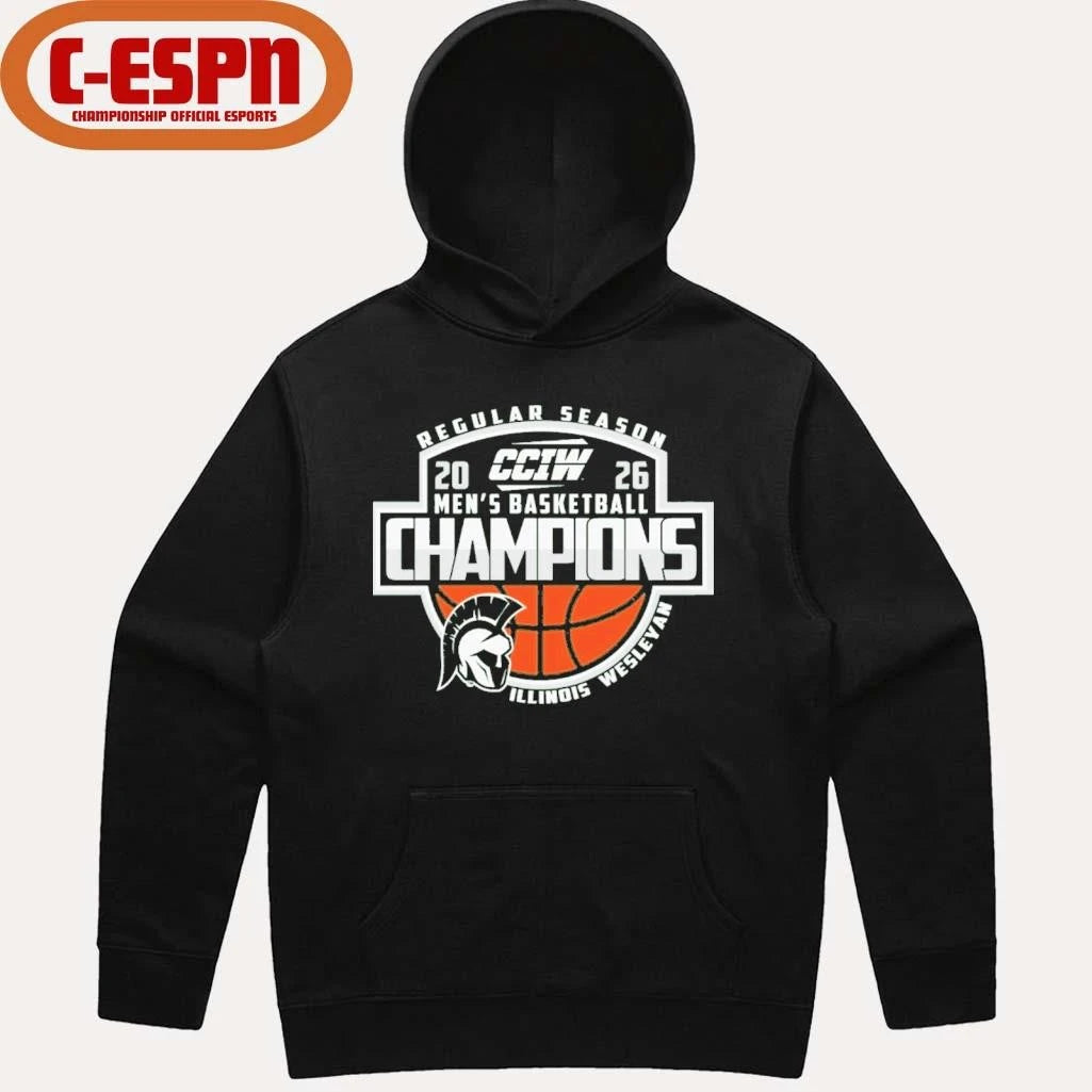 Official Illinois Wesleyan University Men’s Basketball CCIW Regular Season Champions Shirt