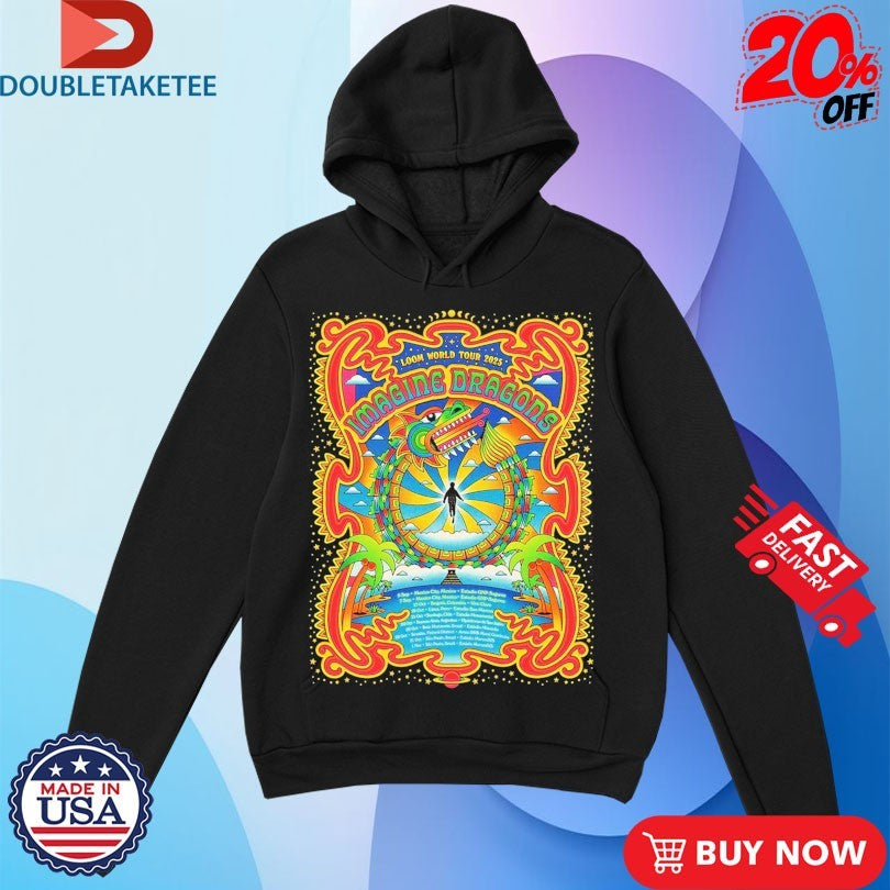 Official Imagine Dragons Loom World Tour 2025 South American Dates Shirts