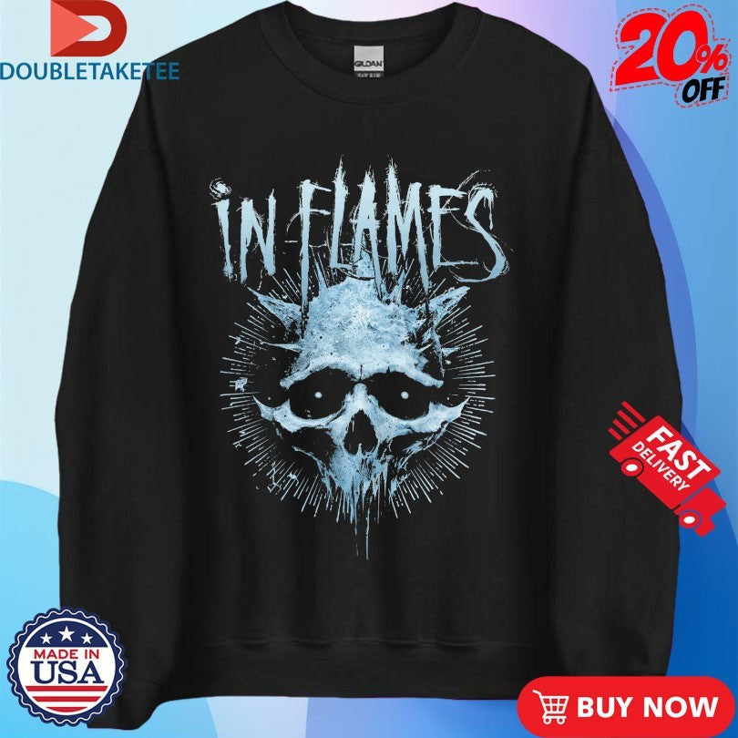Official In Flames Frozen Jester Skull Shirts