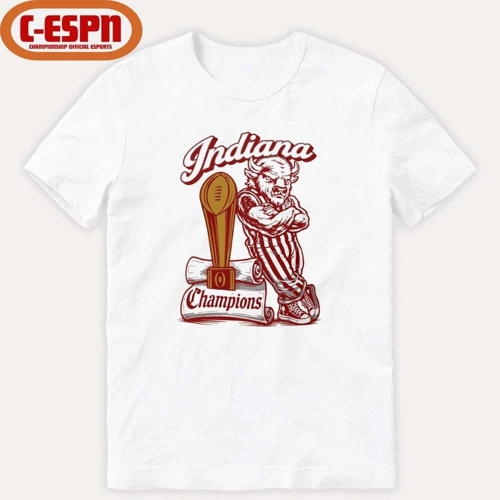 Official Indiana Bison National Champions Trophy shirt