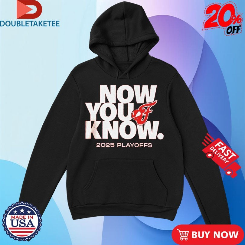 Official Indiana Fever Now You Know 2025 Playoffs Wnba Shirts