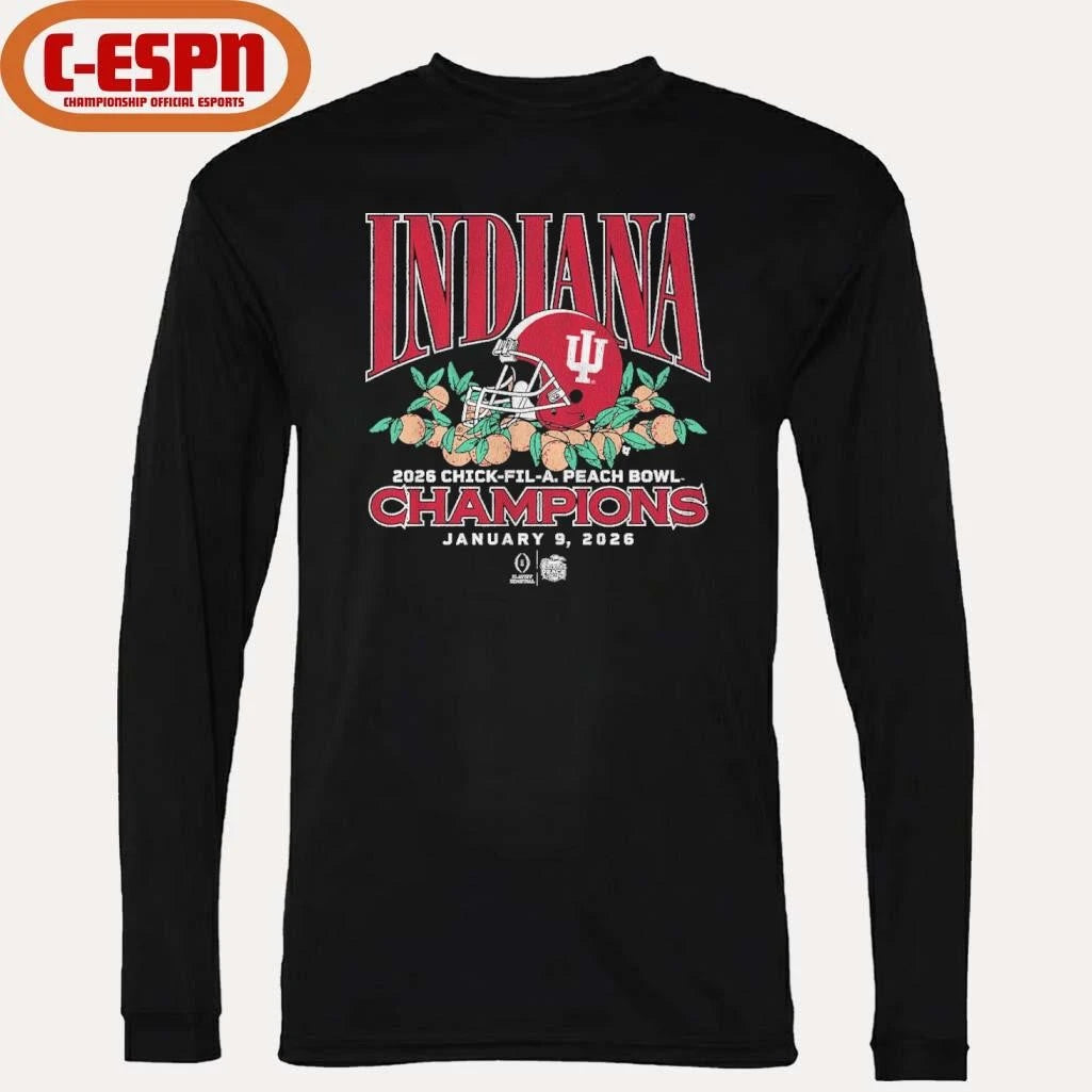 Official Indiana Football CFP Peach Bowl Champions Shirt