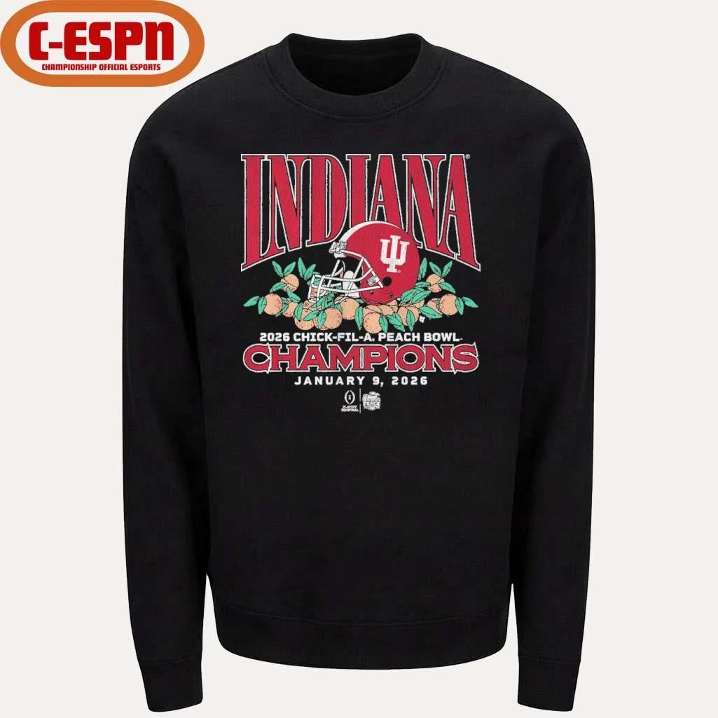 Official Indiana Football CFP Peach Bowl Champions Shirt