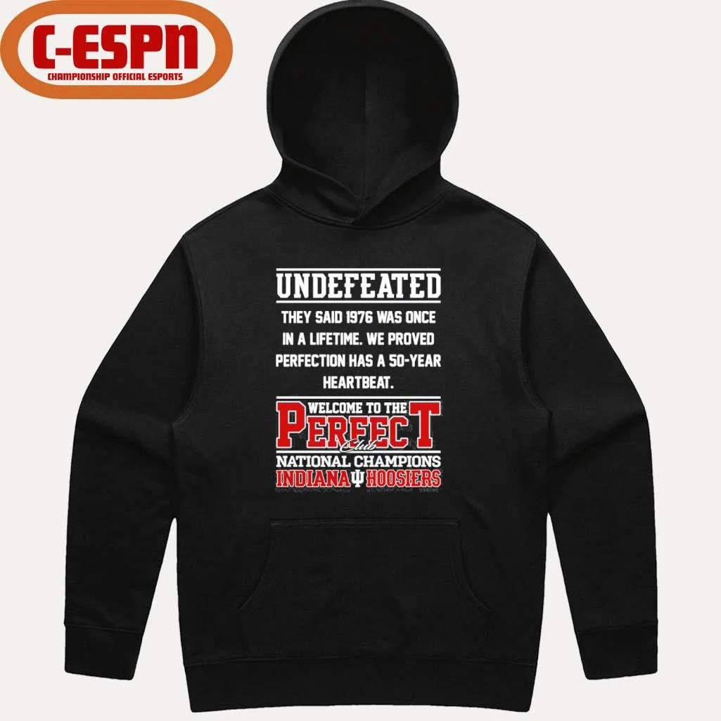 Official Indiana Football Undefeated Welcome To The Perfect Club National Champions Shirt
