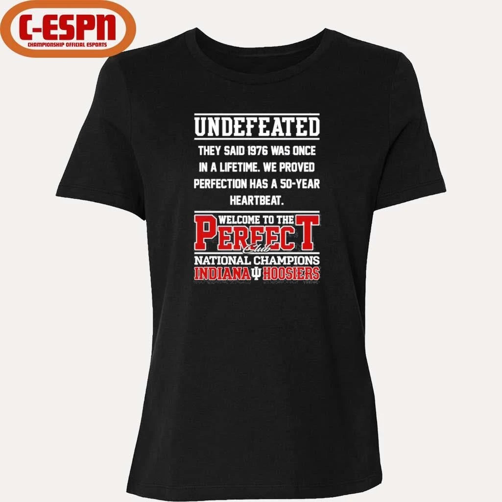 Official Indiana Football Undefeated Welcome To The Perfect Club National Champions Shirt