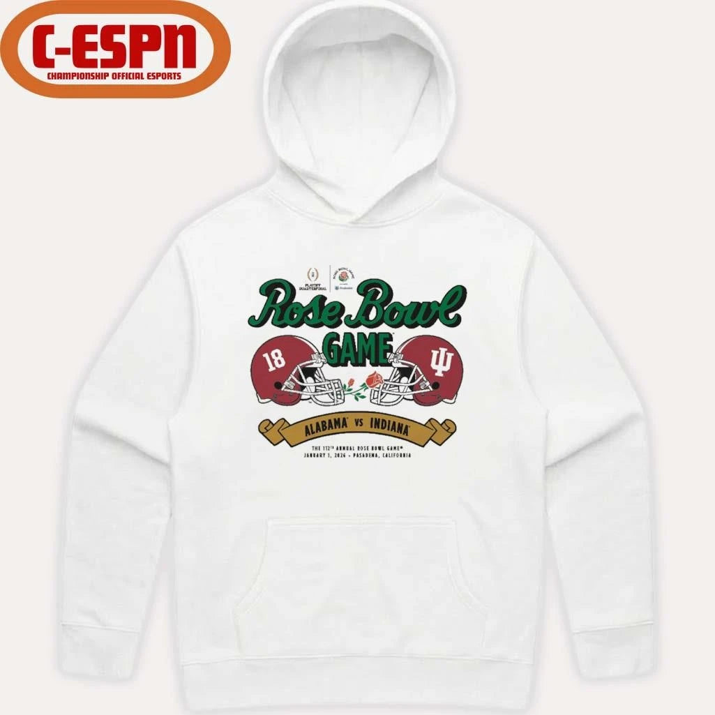 Official Indiana vs. Alabama 2026 Rose Bowl Shirt
