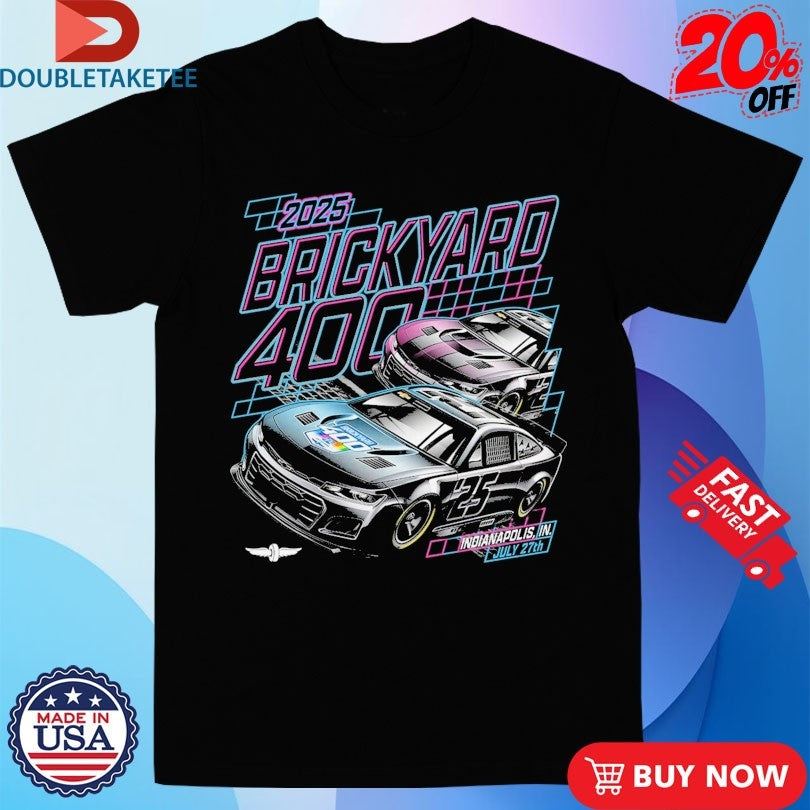 Official Indianapolis Motor Speedway 2025 Brickyard 400 Ghost Car Shirts