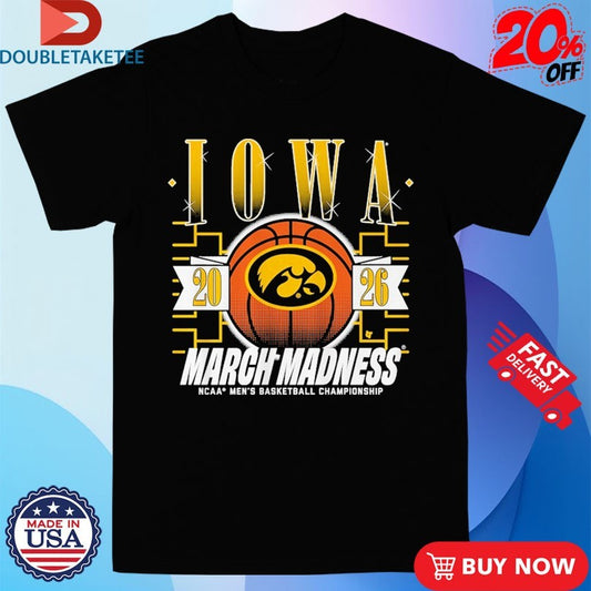 Official Iowa Hawkeyes NCAA Men’s Basketball Champions 2026 March Madness Shirts