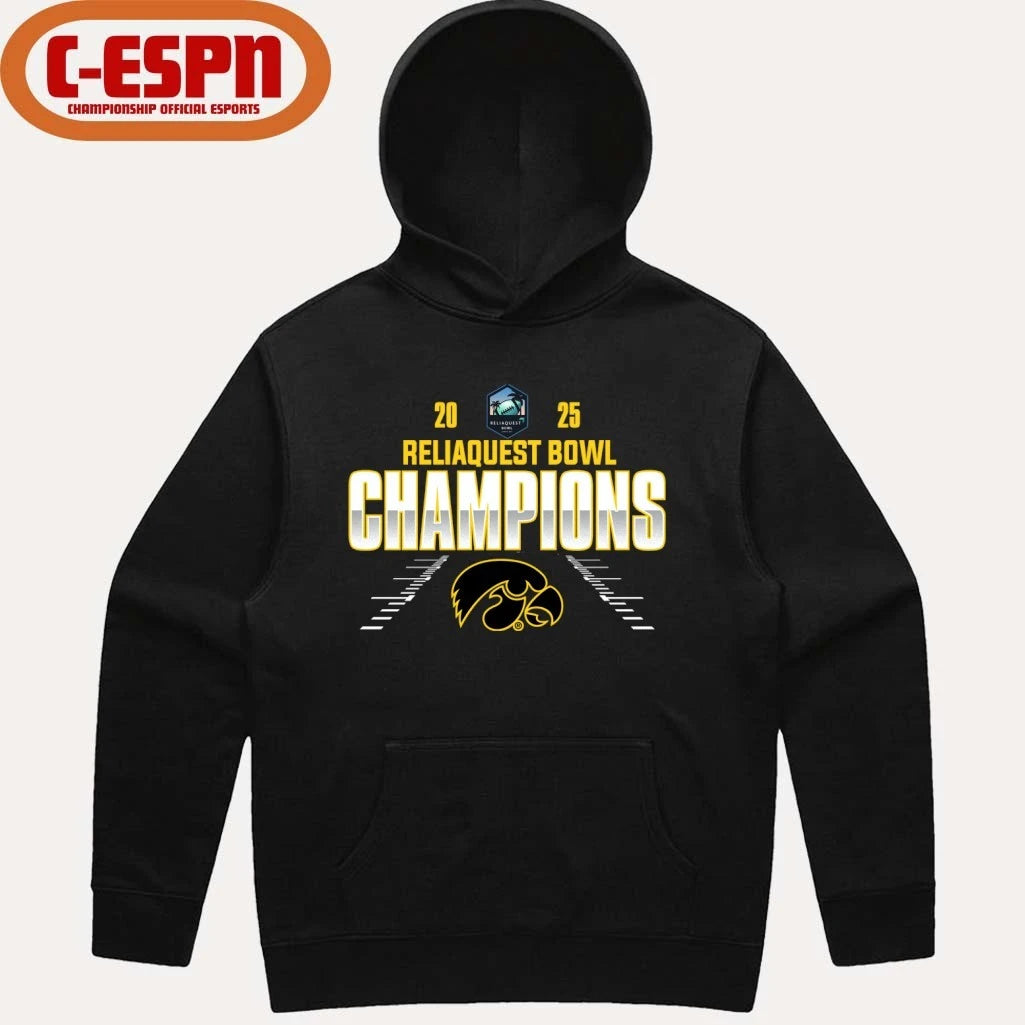 Official Iowa Hawkeyes Reliaquest Bowl Champions 2025 Shirt