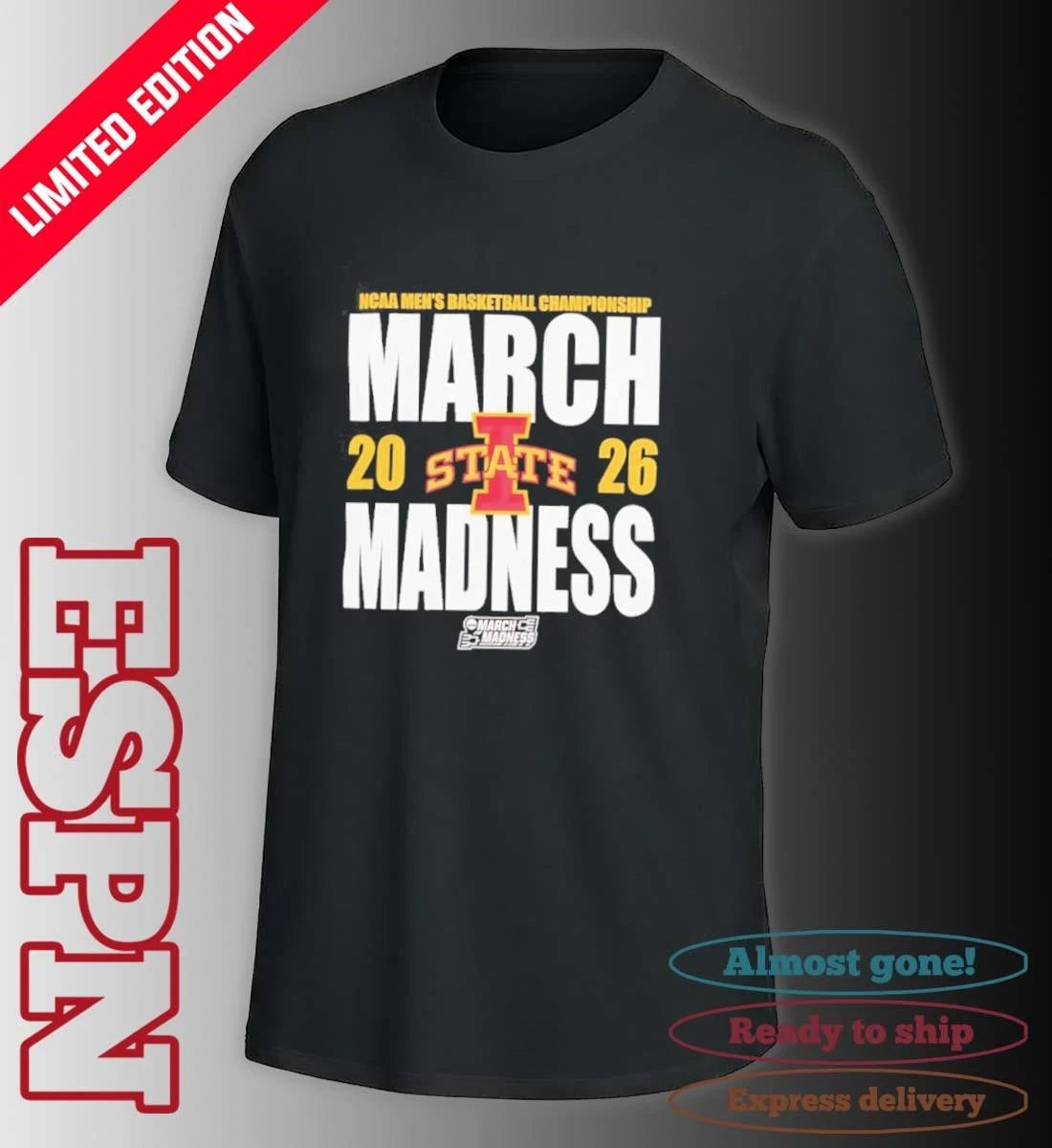 Official Iowa State Cyclones March Madness 2026 NCAA Men’s Basketball Tournament Shirt
