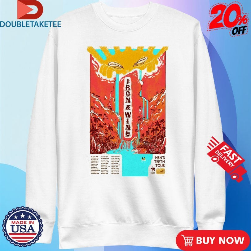 Iron And Wine Hen’s Teeth Tour 2026 T-Shirts