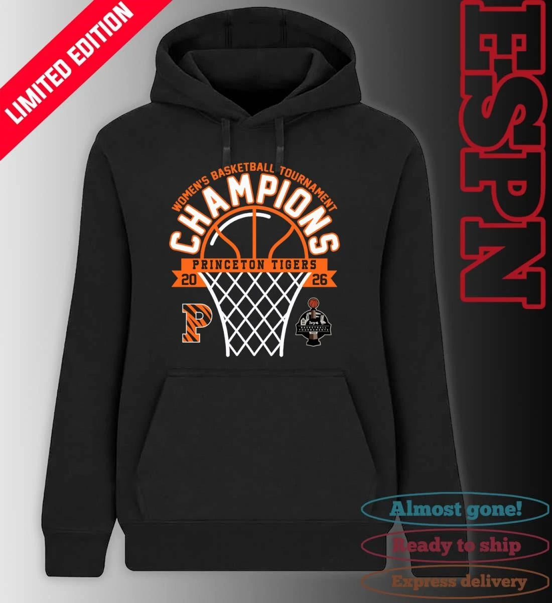 Official Ivy League Women’s Basketball Tournament Champions 2026 Princeton Tigers T-Shirt